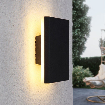 Minimalistisk LED-udendørsvæglampe, disc - Lumzi