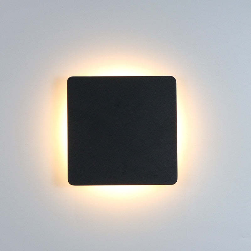 Minimalistisk LED-udendørsvæglampe, disc - Lumzi