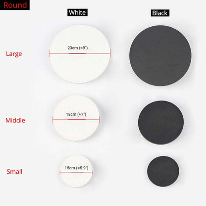 Minimalistisk LED-udendørsvæglampe, disc - Lumzi