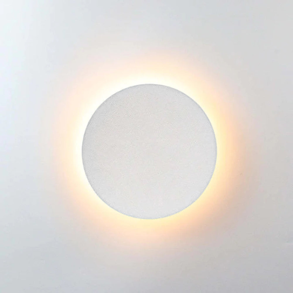 Minimalistisk LED-udendørsvæglampe, disc - Lumzi