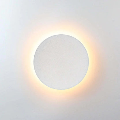 Minimalistisk LED-udendørsvæglampe, disc - Lumzi