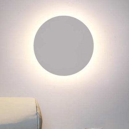 Minimalistisk LED-udendørsvæglampe, disc - Lumzi