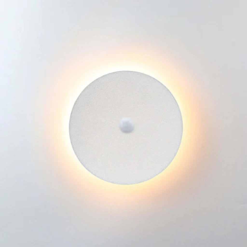 Minimalistisk LED-udendørsvæglampe, disc - Lumzi
