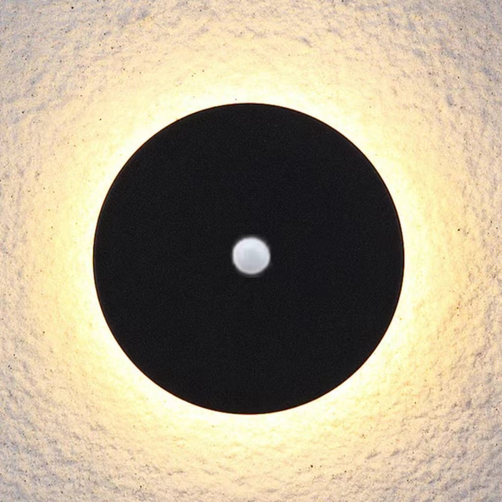 Minimalistisk LED-udendørsvæglampe, disc - Lumzi