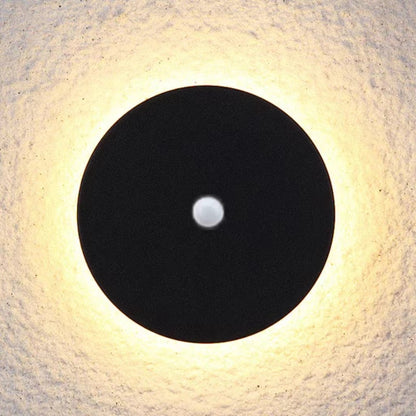 Minimalistisk LED-udendørsvæglampe, disc - Lumzi