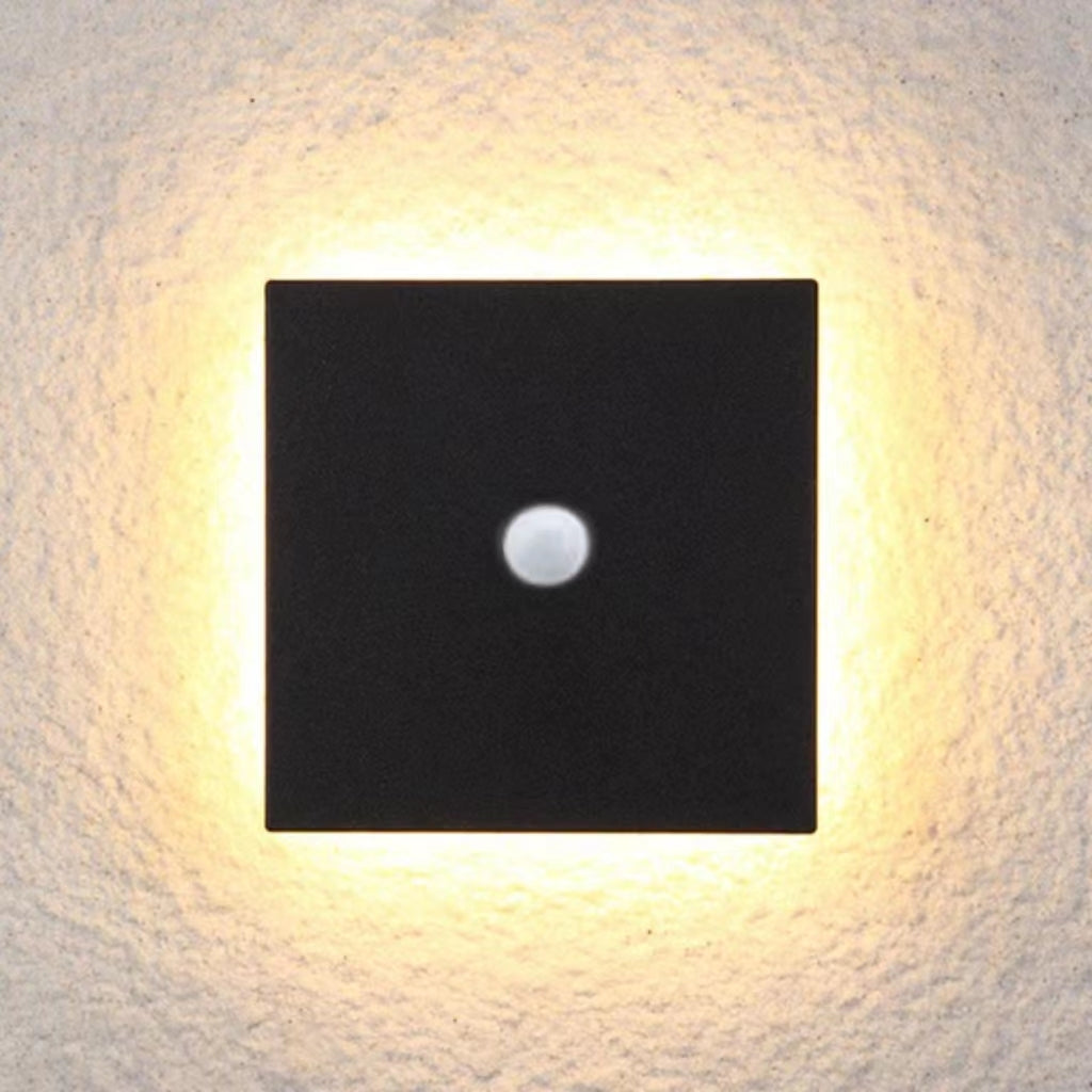 Minimalistisk LED-udendørsvæglampe, disc - Lumzi