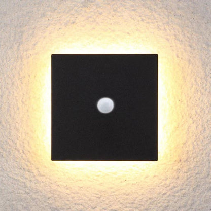 Minimalistisk LED-udendørsvæglampe, disc - Lumzi