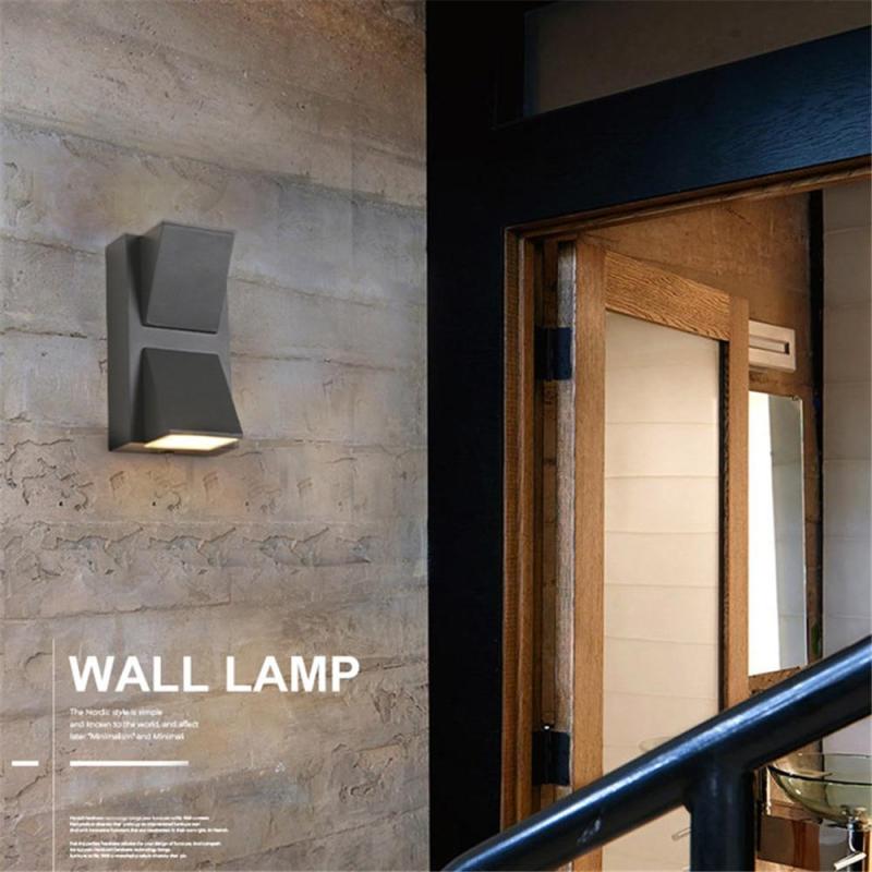 Geometrisk LED-udendørs væglampe - Lumzi