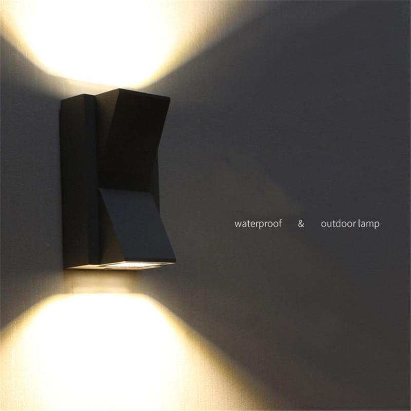 Geometrisk LED-udendørs væglampe - Lumzi