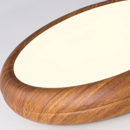 Rund plafond i træ-look - Lumzi