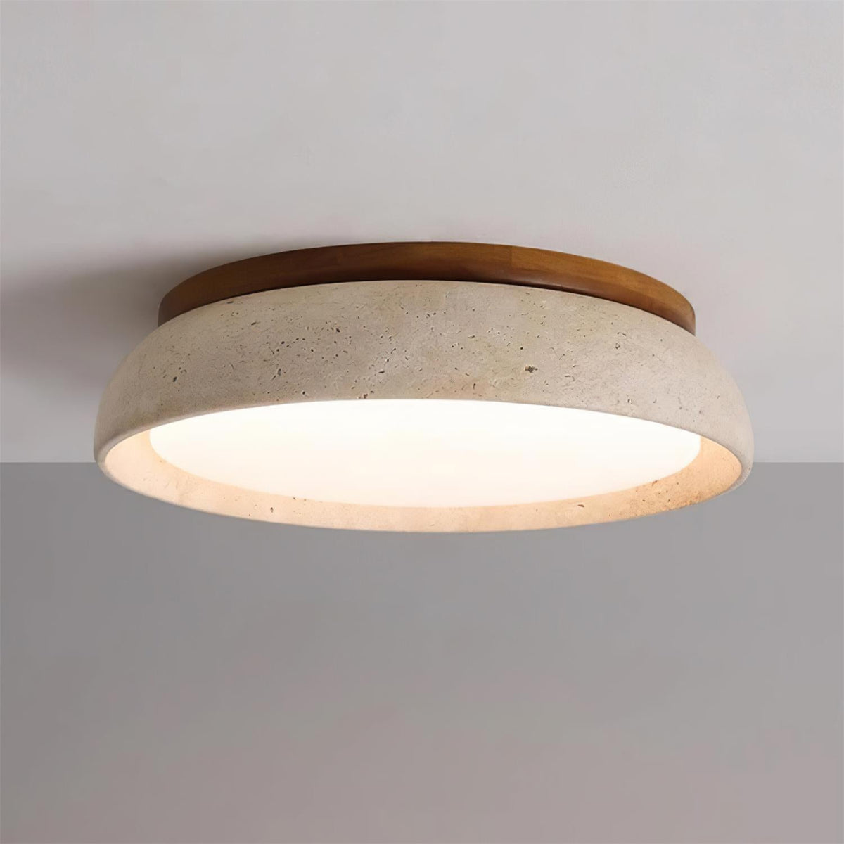 Plafond i travertin og træ - Lumzi