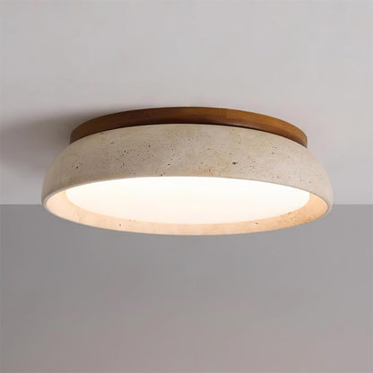 Plafond i travertin og træ - Lumzi