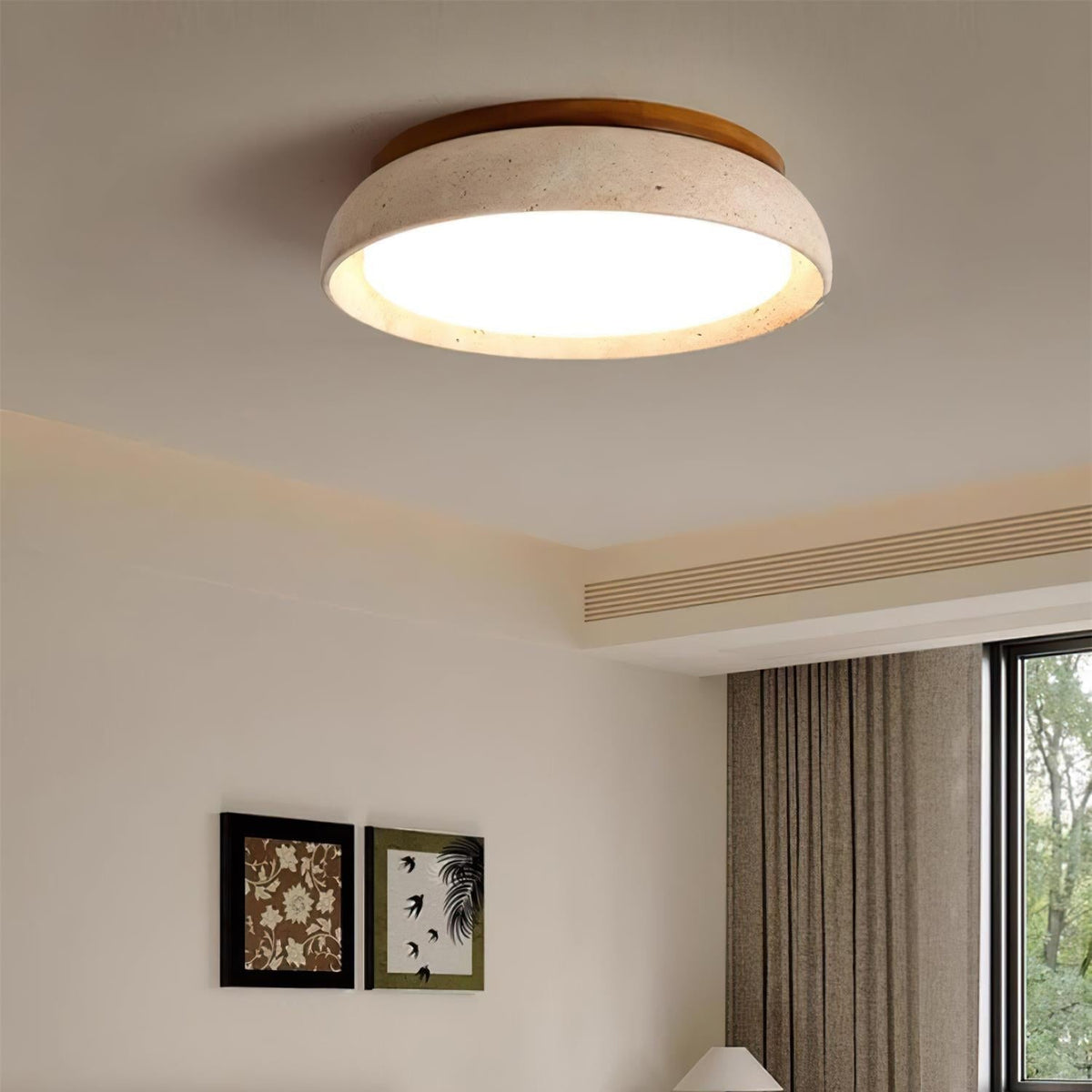 Plafond i travertin og træ - Lumzi