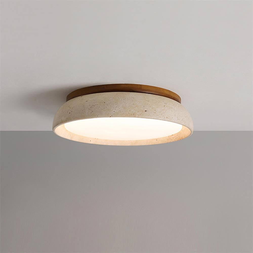 Plafond i travertin og træ - Lumzi