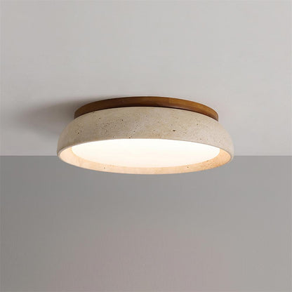 Plafond i travertin og træ - Lumzi