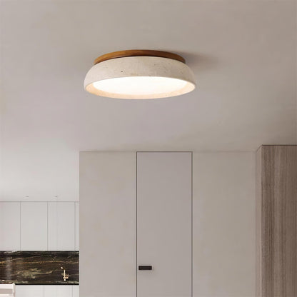 Plafond i travertin og træ - Lumzi