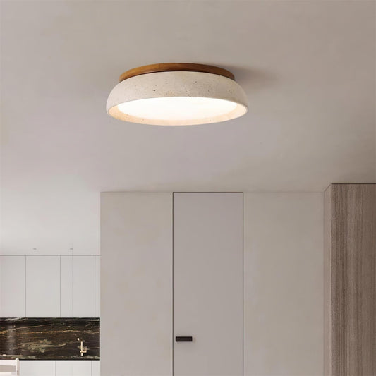Plafond i travertin og træ - Lumzi