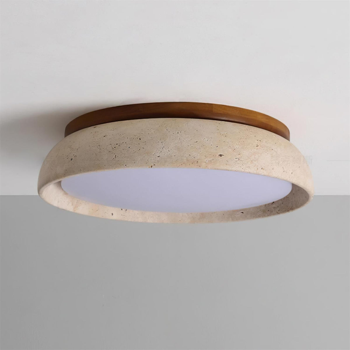 Plafond i travertin og træ - Lumzi