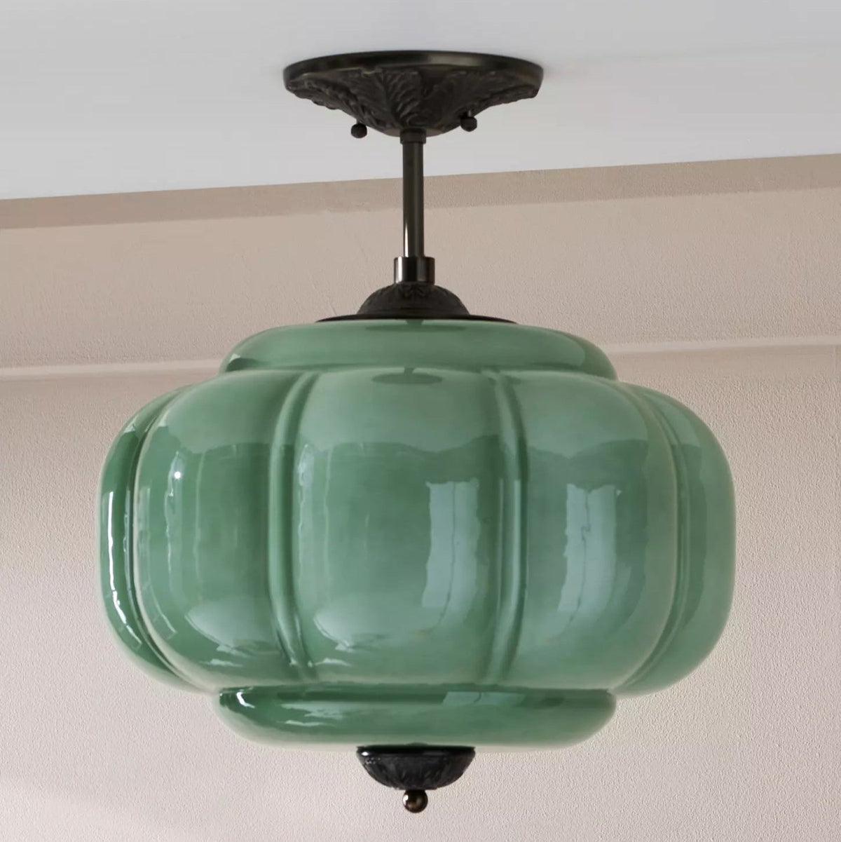Plafond i profileret glas, retro - Lumzi
