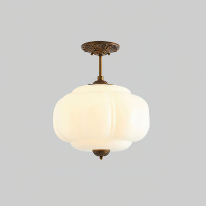Plafond i profileret glas, retro - Lumzi