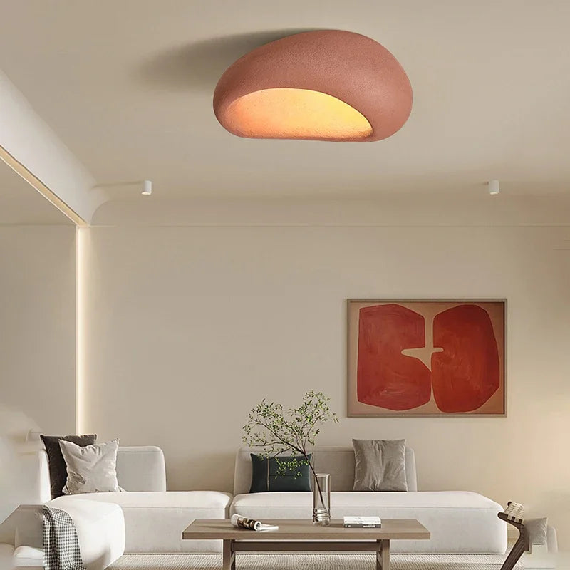 Wabi-sabi LED loftlampe med organisk form