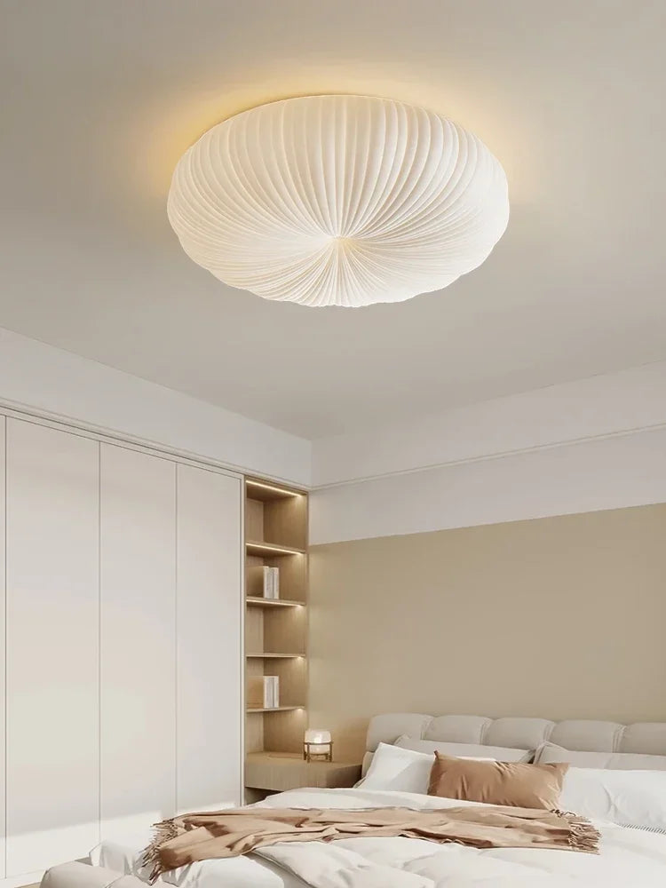 Japandi-loftlampe med skalformet kuppel