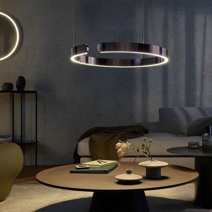 Moderne LED-ringpendel – elegant rund loftlampe