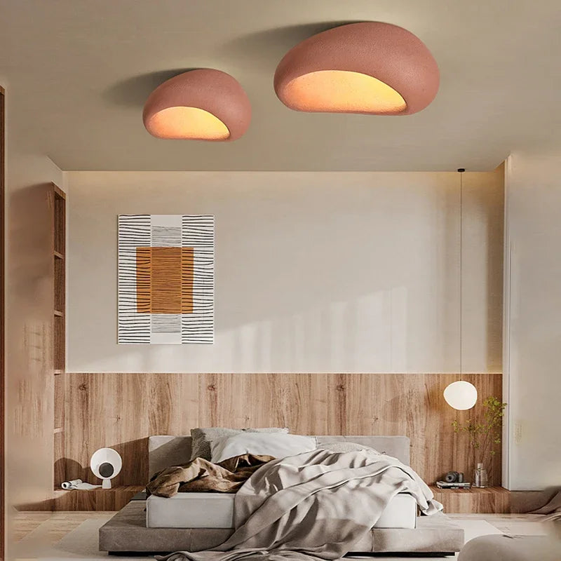 Wabi-sabi LED loftlampe med organisk form