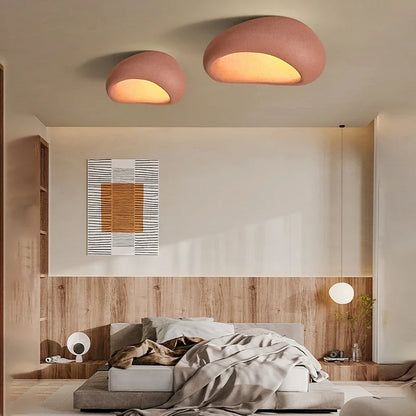 Wabi-sabi LED loftlampe med organisk form