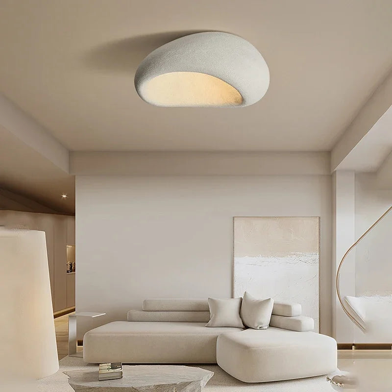 Wabi-sabi LED loftlampe med organisk form