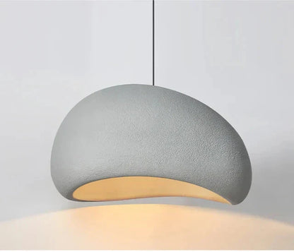Wabi-sabi LED-pendellampe med organisk form