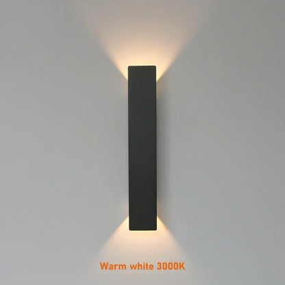Udendørs LED-væglampe med op- og nedlys IP65