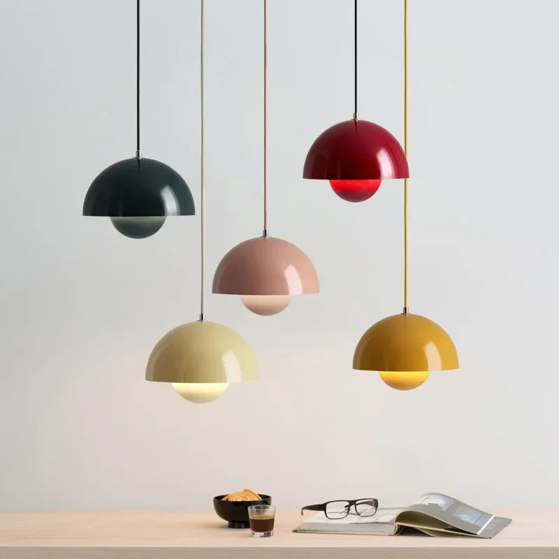 Halvkugleformet LED-pendellampe