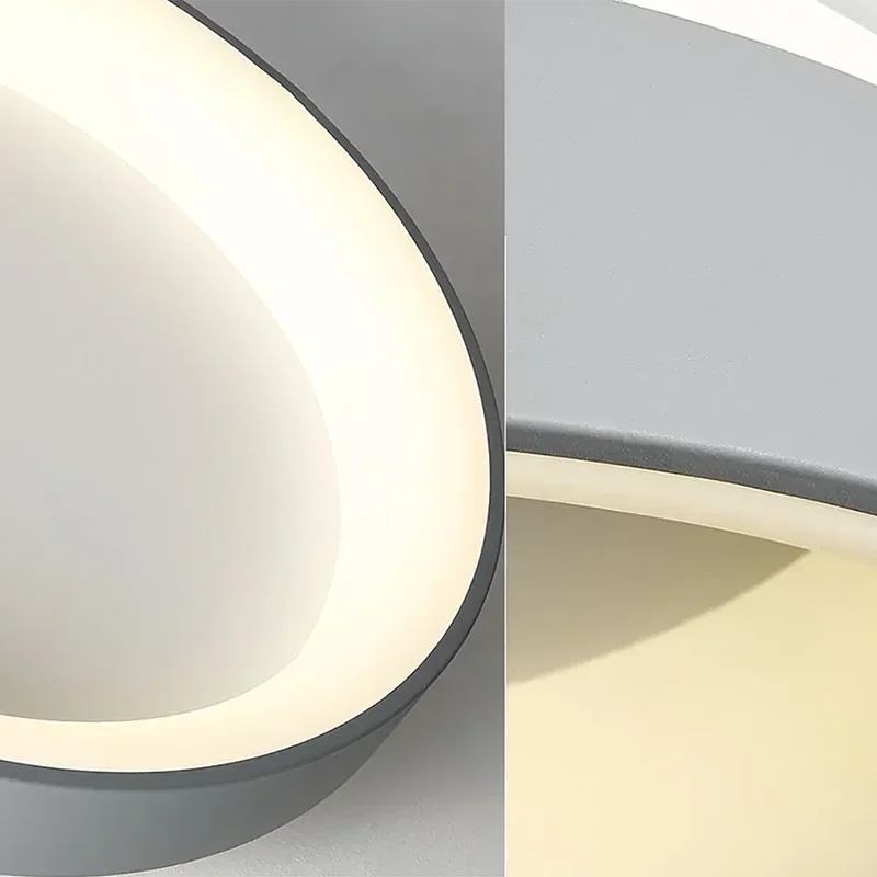 Rund LED-loftlampe i minimalistisk design