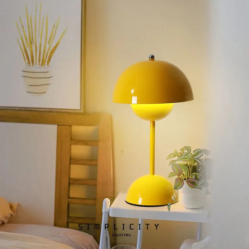 Trådløs bordlampe med minimalistisk design