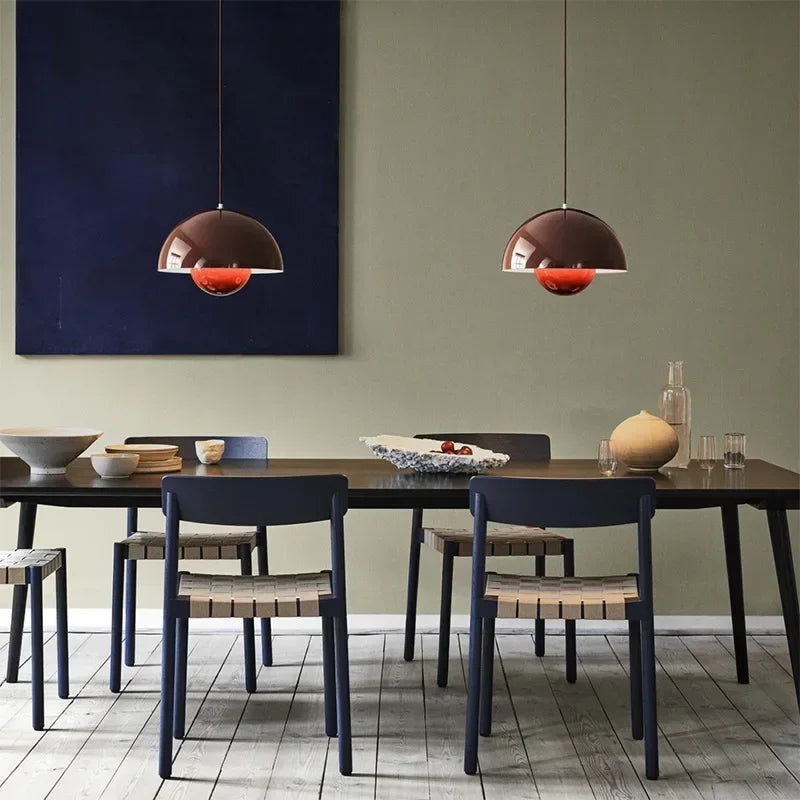 Halvkugleformet LED-pendellampe