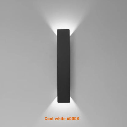 Udendørs LED-væglampe med op- og nedlys IP65