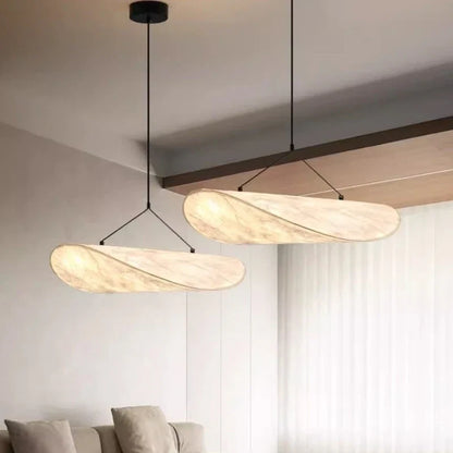 Design-pendellampe i Japandi-stil, aflangt panel – moderne elegance