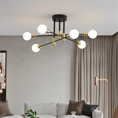Industriel loftlampe med 4, 6 eller 8 fatninger