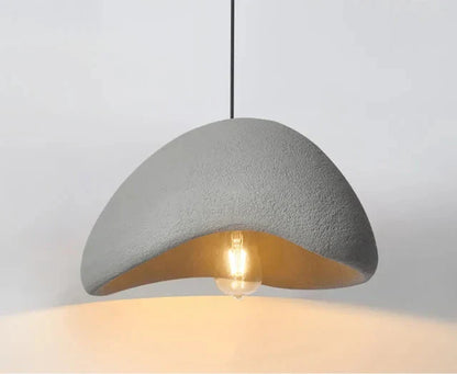 Wabi-sabi LED-pendellampe med organisk form
