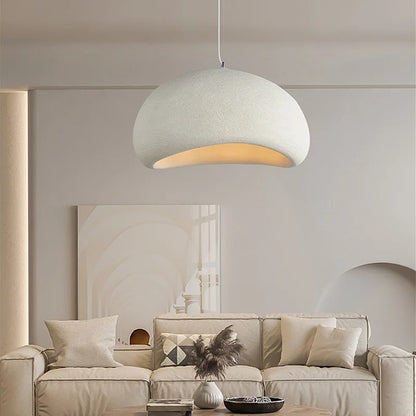 Wabi-sabi LED-pendellampe med organisk form