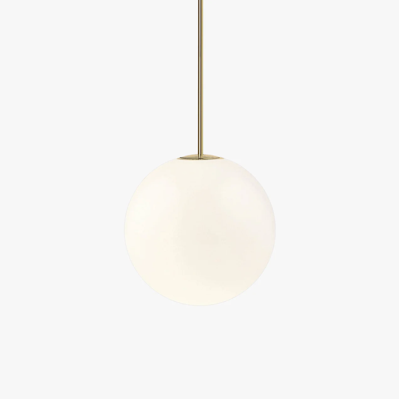 Kugleformet pendellampe med LED