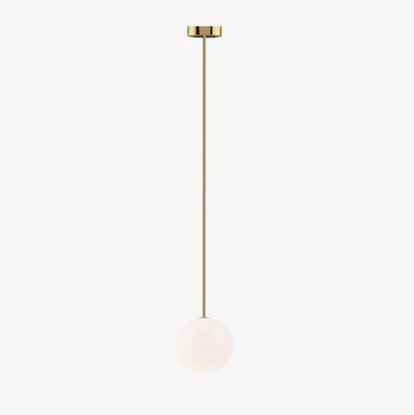 Kugleformet pendellampe med LED