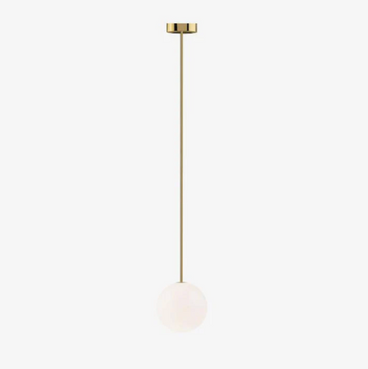 Kugleformet pendellampe med LED