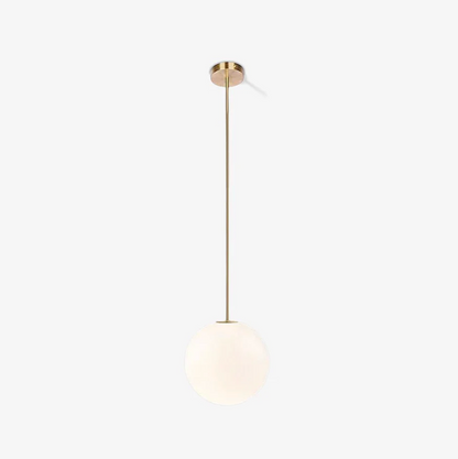 Kugleformet pendellampe med LED
