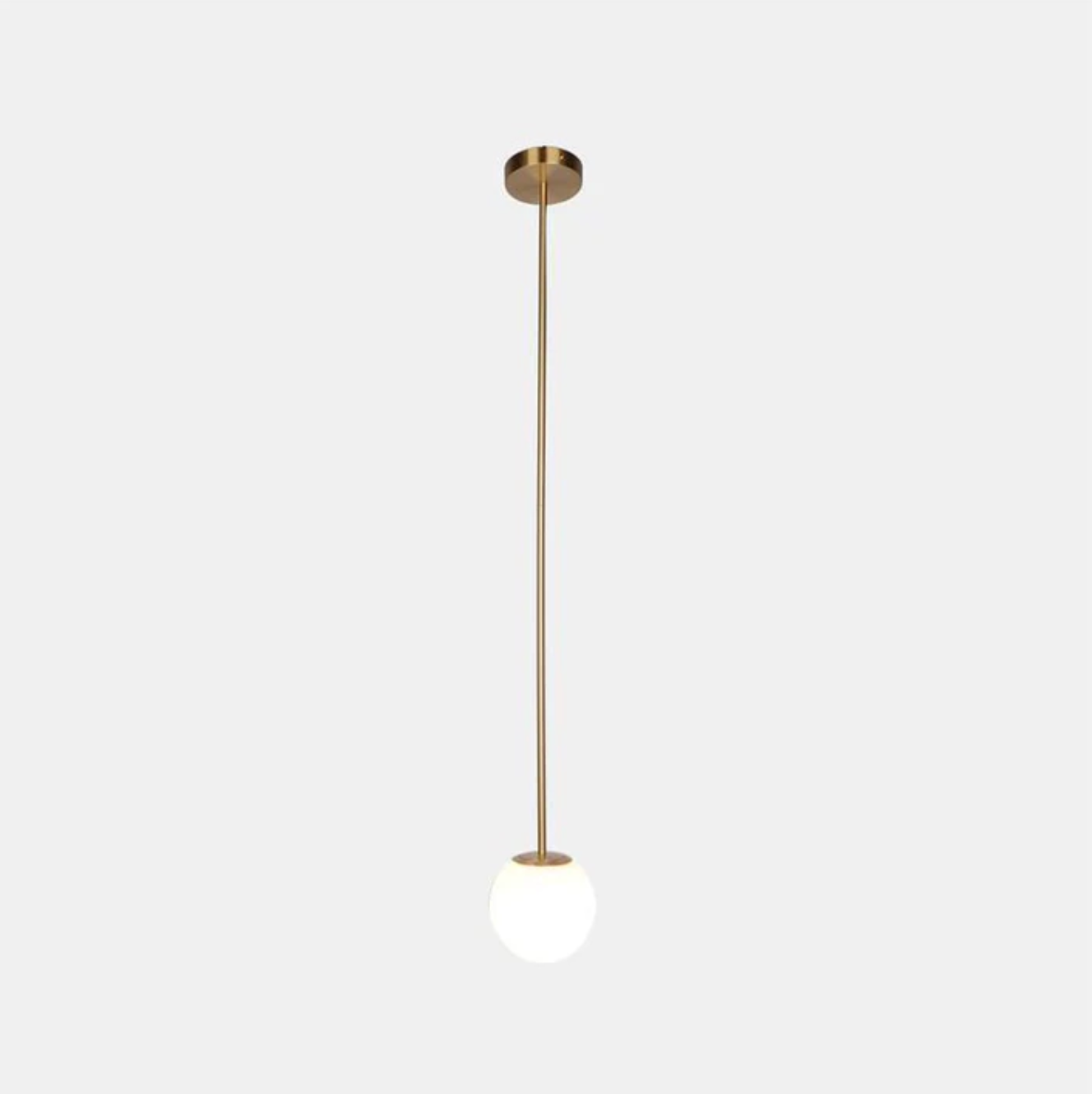 Kugleformet pendellampe med LED