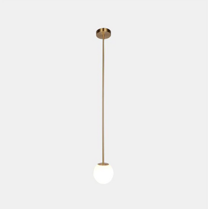 Kugleformet pendellampe med LED