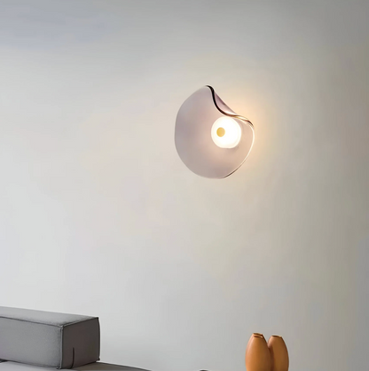 Moderne væglampe med organisk skærm og LED