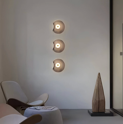 Moderne væglampe med organisk skærm og LED