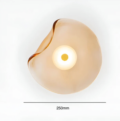 Moderne væglampe med organisk skærm og LED